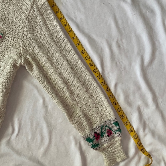 CARLA FERRONI By Lady Jane Ivory Short Cardigan Sweater Size Large Made in Italy - Picture 9 of 12